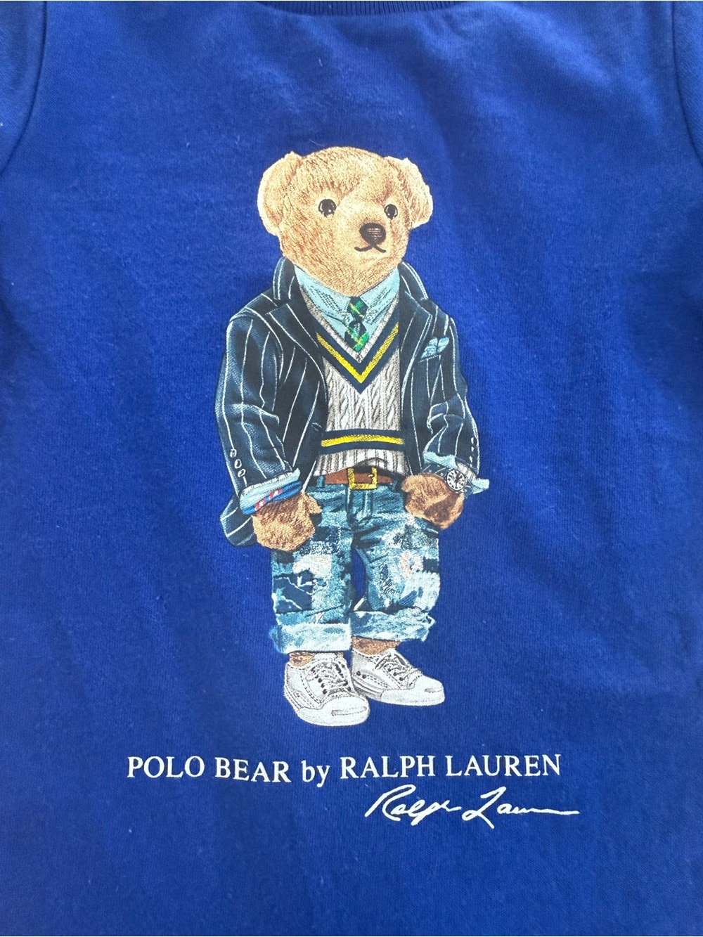 Polo Ralph Lauren Baby Boy’s Bear Cotton Jersey Shortall 3 Months - Picture 2 of 5